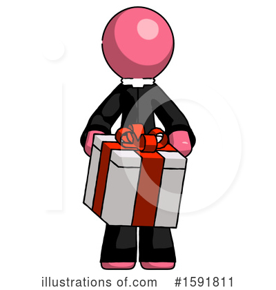 Royalty-Free (RF) Pink Design Mascot Clipart Illustration by Leo Blanchette - Stock Sample #1591811