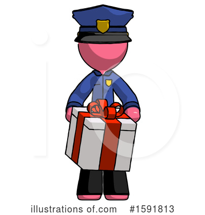 Royalty-Free (RF) Pink Design Mascot Clipart Illustration by Leo Blanchette - Stock Sample #1591813