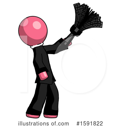 Royalty-Free (RF) Pink Design Mascot Clipart Illustration by Leo Blanchette - Stock Sample #1591822