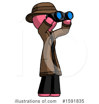 Royalty-Free (RF) Pink Design Mascot Clipart Illustration by Leo Blanchette - Stock Sample #1591835