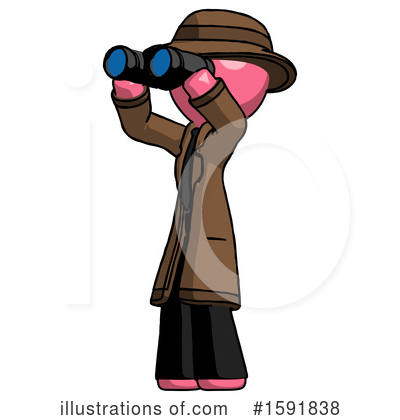 Royalty-Free (RF) Pink Design Mascot Clipart Illustration by Leo Blanchette - Stock Sample #1591838