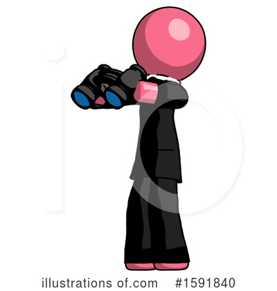 Royalty-Free (RF) Pink Design Mascot Clipart Illustration by Leo Blanchette - Stock Sample #1591840