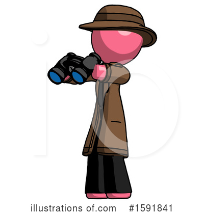 Royalty-Free (RF) Pink Design Mascot Clipart Illustration by Leo Blanchette - Stock Sample #1591841