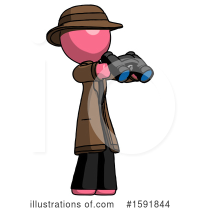 Royalty-Free (RF) Pink Design Mascot Clipart Illustration by Leo Blanchette - Stock Sample #1591844