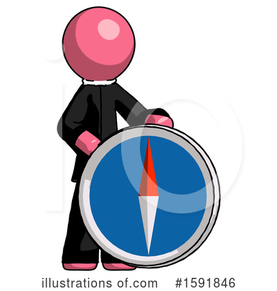Royalty-Free (RF) Pink Design Mascot Clipart Illustration by Leo Blanchette - Stock Sample #1591846