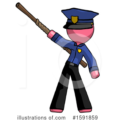Royalty-Free (RF) Pink Design Mascot Clipart Illustration by Leo Blanchette - Stock Sample #1591859
