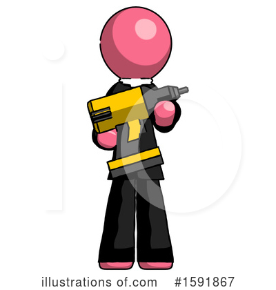 Royalty-Free (RF) Pink Design Mascot Clipart Illustration by Leo Blanchette - Stock Sample #1591867