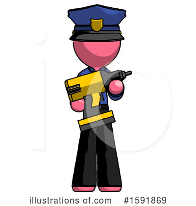Royalty-Free (RF) Pink Design Mascot Clipart Illustration by Leo Blanchette - Stock Sample #1591869
