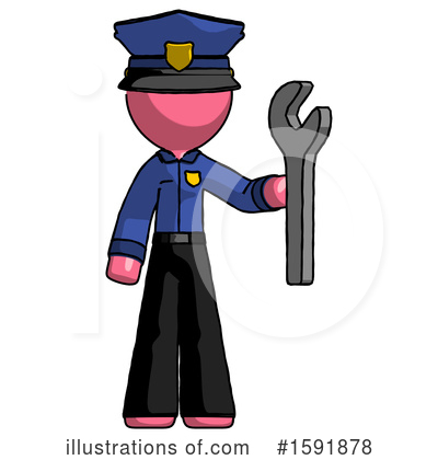 Royalty-Free (RF) Pink Design Mascot Clipart Illustration by Leo Blanchette - Stock Sample #1591878