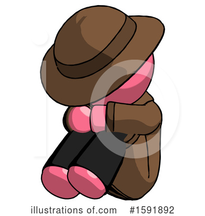Royalty-Free (RF) Pink Design Mascot Clipart Illustration by Leo Blanchette - Stock Sample #1591892