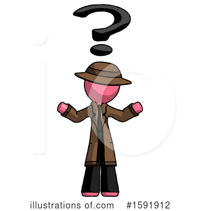 Royalty-Free (RF) Pink Design Mascot Clipart Illustration by Leo Blanchette - Stock Sample #1591912