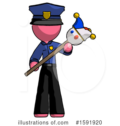 Royalty-Free (RF) Pink Design Mascot Clipart Illustration by Leo Blanchette - Stock Sample #1591920