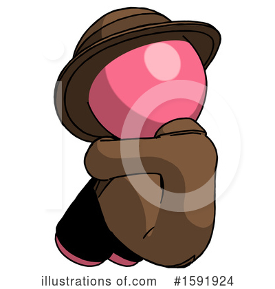 Royalty-Free (RF) Pink Design Mascot Clipart Illustration by Leo Blanchette - Stock Sample #1591924