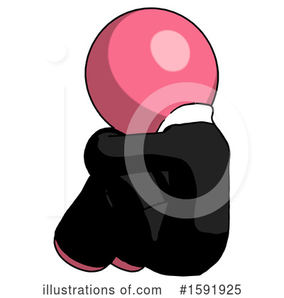 Royalty-Free (RF) Pink Design Mascot Clipart Illustration by Leo Blanchette - Stock Sample #1591925