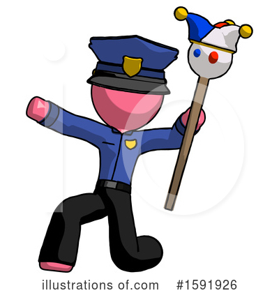 Royalty-Free (RF) Pink Design Mascot Clipart Illustration by Leo Blanchette - Stock Sample #1591926