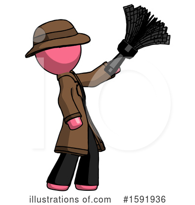 Royalty-Free (RF) Pink Design Mascot Clipart Illustration by Leo Blanchette - Stock Sample #1591936