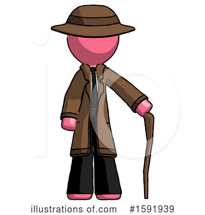 Royalty-Free (RF) Pink Design Mascot Clipart Illustration by Leo Blanchette - Stock Sample #1591939