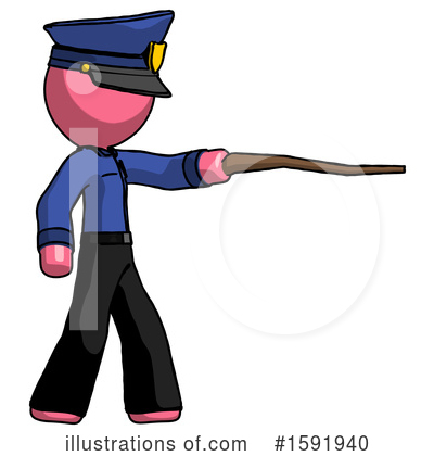 Royalty-Free (RF) Pink Design Mascot Clipart Illustration by Leo Blanchette - Stock Sample #1591940