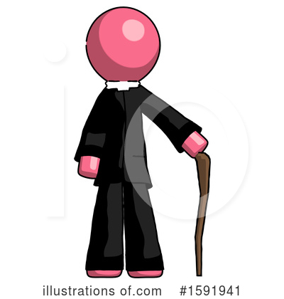 Royalty-Free (RF) Pink Design Mascot Clipart Illustration by Leo Blanchette - Stock Sample #1591941