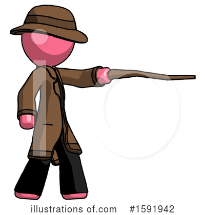 Royalty-Free (RF) Pink Design Mascot Clipart Illustration by Leo Blanchette - Stock Sample #1591942
