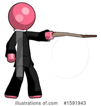 Royalty-Free (RF) Pink Design Mascot Clipart Illustration by Leo Blanchette - Stock Sample #1591943