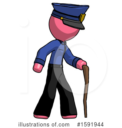 Royalty-Free (RF) Pink Design Mascot Clipart Illustration by Leo Blanchette - Stock Sample #1591944
