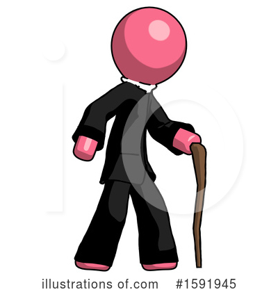 Royalty-Free (RF) Pink Design Mascot Clipart Illustration by Leo Blanchette - Stock Sample #1591945