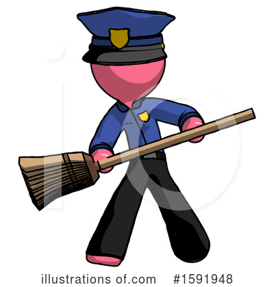 Royalty-Free (RF) Pink Design Mascot Clipart Illustration by Leo Blanchette - Stock Sample #1591948