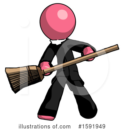 Royalty-Free (RF) Pink Design Mascot Clipart Illustration by Leo Blanchette - Stock Sample #1591949