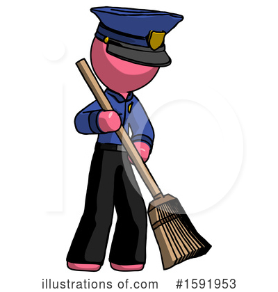 Royalty-Free (RF) Pink Design Mascot Clipart Illustration by Leo Blanchette - Stock Sample #1591953