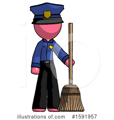 Royalty-Free (RF) Pink Design Mascot Clipart Illustration by Leo Blanchette - Stock Sample #1591957