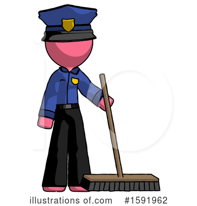 Royalty-Free (RF) Pink Design Mascot Clipart Illustration by Leo Blanchette - Stock Sample #1591962