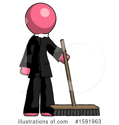 Royalty-Free (RF) Pink Design Mascot Clipart Illustration by Leo Blanchette - Stock Sample #1591963