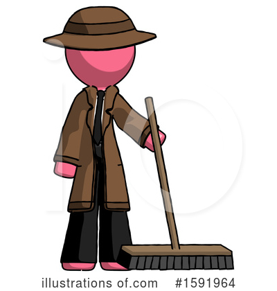 Royalty-Free (RF) Pink Design Mascot Clipart Illustration by Leo Blanchette - Stock Sample #1591964