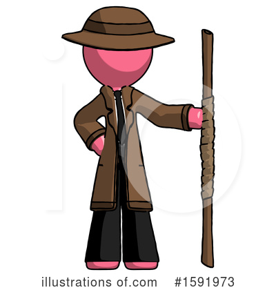 Royalty-Free (RF) Pink Design Mascot Clipart Illustration by Leo Blanchette - Stock Sample #1591973