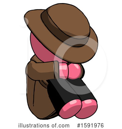 Royalty-Free (RF) Pink Design Mascot Clipart Illustration by Leo Blanchette - Stock Sample #1591976