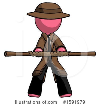 Royalty-Free (RF) Pink Design Mascot Clipart Illustration by Leo Blanchette - Stock Sample #1591979
