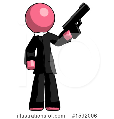 Royalty-Free (RF) Pink Design Mascot Clipart Illustration by Leo Blanchette - Stock Sample #1592006