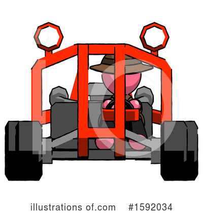Royalty-Free (RF) Pink Design Mascot Clipart Illustration by Leo Blanchette - Stock Sample #1592034
