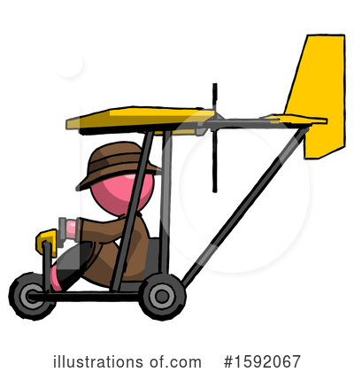 Royalty-Free (RF) Pink Design Mascot Clipart Illustration by Leo Blanchette - Stock Sample #1592067