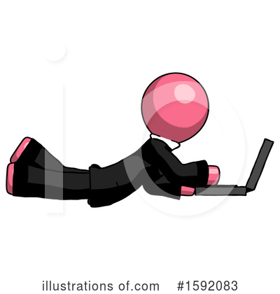 Royalty-Free (RF) Pink Design Mascot Clipart Illustration by Leo Blanchette - Stock Sample #1592083