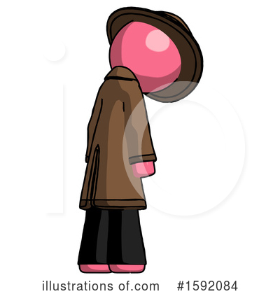 Royalty-Free (RF) Pink Design Mascot Clipart Illustration by Leo Blanchette - Stock Sample #1592084
