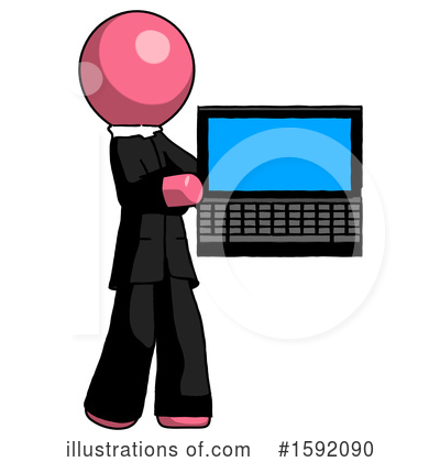 Royalty-Free (RF) Pink Design Mascot Clipart Illustration by Leo Blanchette - Stock Sample #1592090