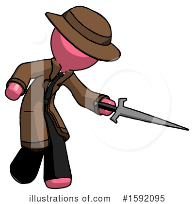 Royalty-Free (RF) Pink Design Mascot Clipart Illustration by Leo Blanchette - Stock Sample #1592095