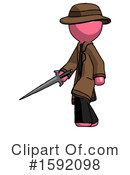 Pink Design Mascot Clipart #1592098 by Leo Blanchette