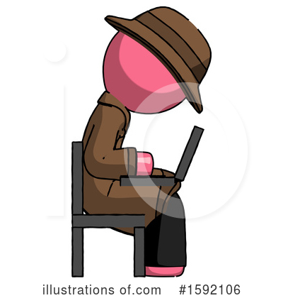 Royalty-Free (RF) Pink Design Mascot Clipart Illustration by Leo Blanchette - Stock Sample #1592106
