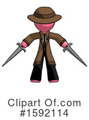 Pink Design Mascot Clipart #1592114 by Leo Blanchette