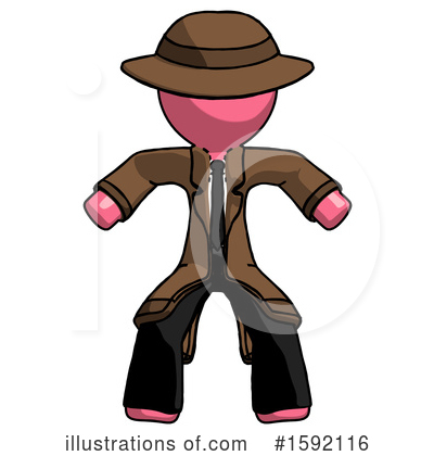 Royalty-Free (RF) Pink Design Mascot Clipart Illustration by Leo Blanchette - Stock Sample #1592116