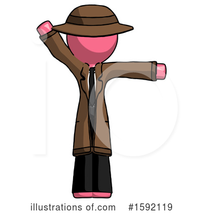Royalty-Free (RF) Pink Design Mascot Clipart Illustration by Leo Blanchette - Stock Sample #1592119
