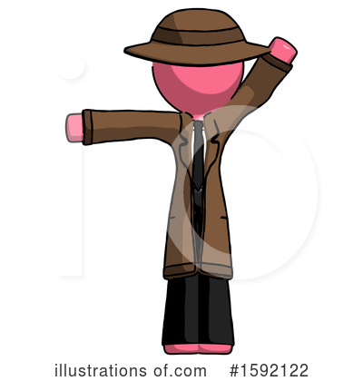 Royalty-Free (RF) Pink Design Mascot Clipart Illustration by Leo Blanchette - Stock Sample #1592122